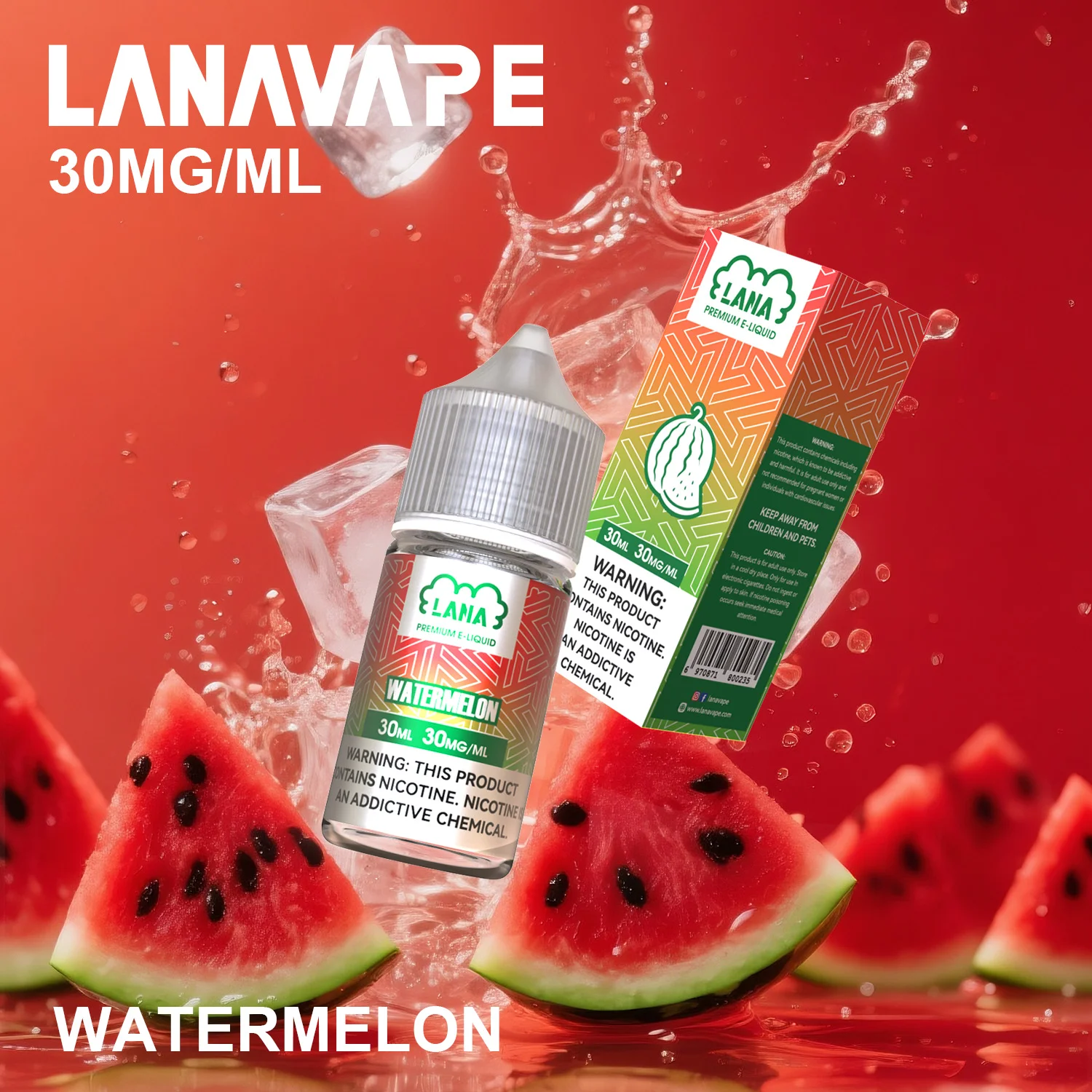 LANA 拉娜 30ml 30MG 煙油推薦｜強冰涼感・滑順不嗆喉 - 電子煙潮流商城
